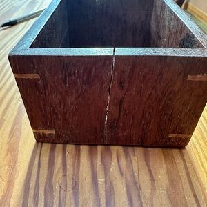 Wooden Box with Rich Brown Finish